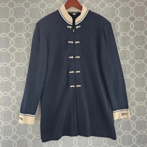 St. John Collection by Marie Gray Zip Up Long Sleeve Blazer Women's 14 -8184 - Picture 1 of 13